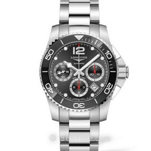 8F Factory Longines Concas Sport Kronograf Serie L3.783.4.56.6 Dykning Watch, Steel Band Mäns mekaniska kronograf Watch