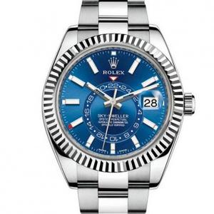 N Factory Rolex Skywalker SKY-DWELLER 326934-0003 Dual Time Zone Mechanical Watch Watch för herrar.